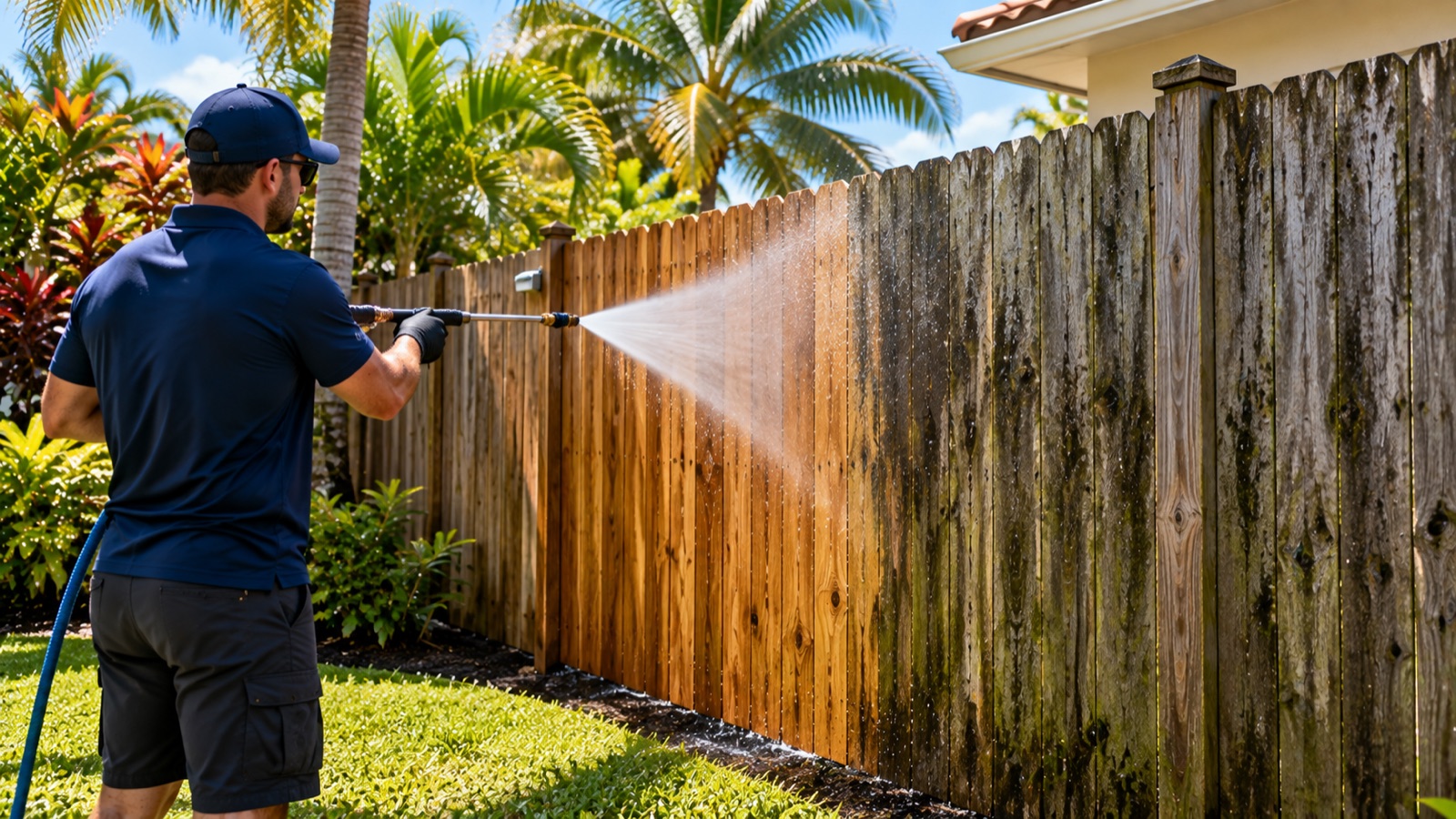 Fence cleaning Miami