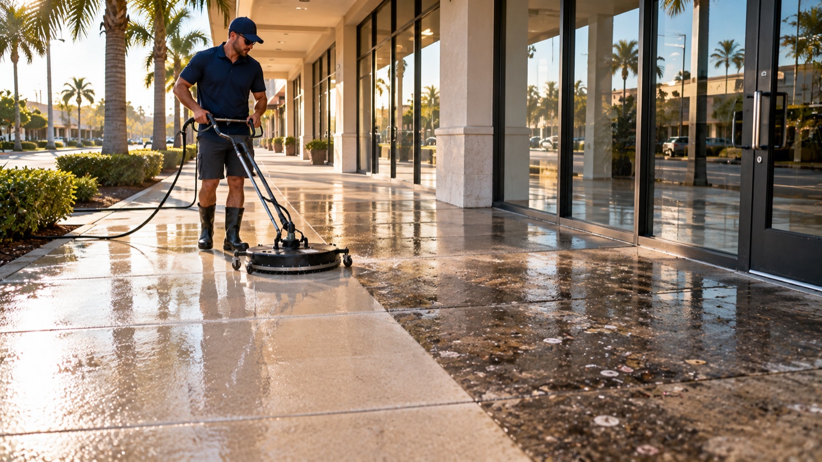 Commercial storefront cleaning Miami
