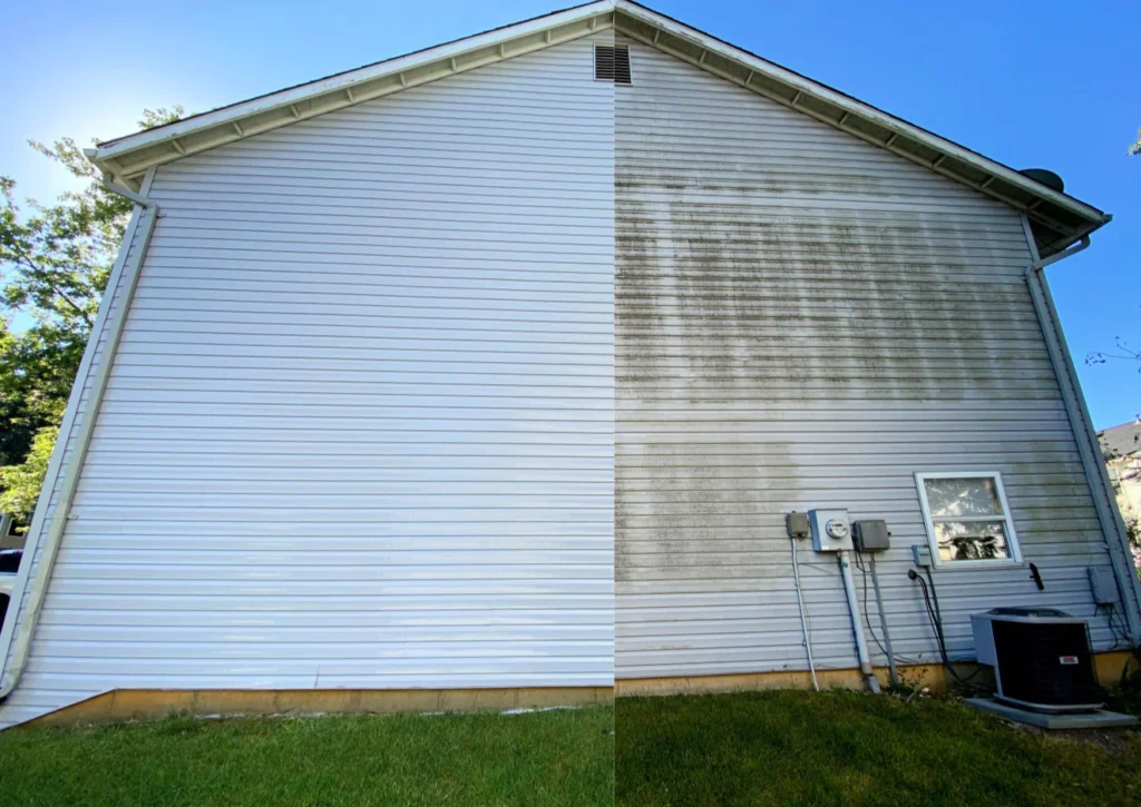 House exterior soft wash cleaning Miami
